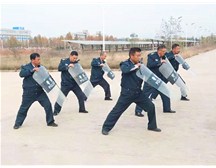 煙臺福山區(qū)保安服務(wù)公司冬季技能訓練開始進入日常